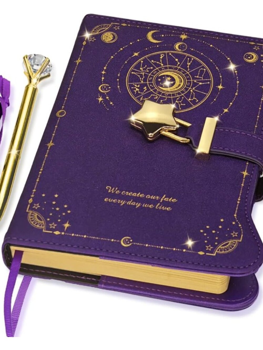 Diary with Lock and Keys for Girls Gift Ideas, 360 Kraft Pages Journal for Women - Picture 1 of 7